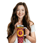 personalized arizona state sun devils bullseye drips maroon curved tumbler best selling.webp