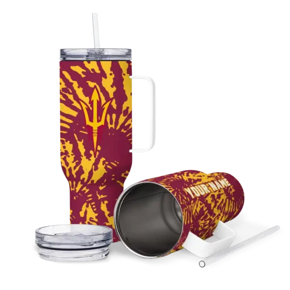 personalized arizona state sun devils burst swirl maroon curved tumbler high quality.webp