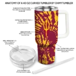 personalized arizona state sun devils burst swirl maroon curved tumbler best selling.webp