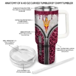 personalized arizona state sun devils leopard zipper maroon curved tumbler best selling.webp