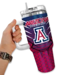 personalized arizona wildcats hex texture red curved tumbler best selling.webp
