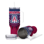 personalized arizona wildcats hex texture red curved tumbler best selling.webp