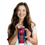 personalized arizona wildcats hexagon armor red curved tumbler best selling.webp