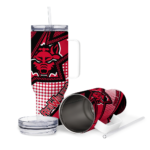 personalized arkansas state red wolves arrow burst scarlet curved tumbler best selling.webp