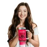 personalized arkansas state red wolves geometric prism scarlet curved tumbler best selling.webp