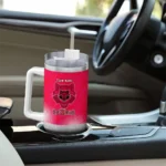 personalized arkansas state red wolves geometric prism scarlet curved tumbler best selling.webp