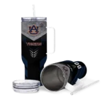 personalized auburn tigers arrow armor navy blue black curved tumbler best selling.webp