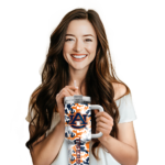 personalized auburn tigers camo mashup navy blue white curved tumbler best selling.webp