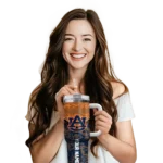 personalized auburn tigers chevron stripe navy blue curved tumbler best selling.webp