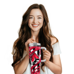 personalized ball state cardinals claw cut red black curved tumbler best selling.webp