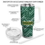 personalized baylor bears bold diamonds green curved tumbler best selling.webp
