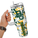 personalized baylor bears camo mashup green white curved tumbler best selling.webp