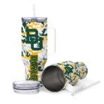 personalized baylor bears camo mashup green white curved tumbler best selling.webp
