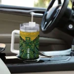 personalized baylor bears chevron stripe green curved tumbler best selling.webp