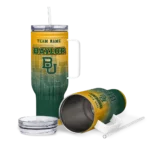 personalized baylor bears gradient dots green curved tumbler best selling.webp