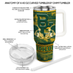 personalized baylor bears honey streaks green curved tumbler best selling.webp