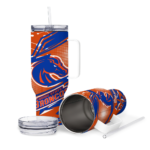 personalized boise state broncos abstract paths orange curved tumbler best selling.webp
