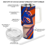 personalized boise state broncos arrow burst orange curved tumbler best selling.webp