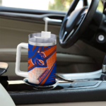 personalized boise state broncos arrow burst orange curved tumbler best selling.webp