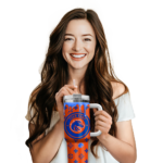 personalized boise state broncos bullseye drips orange curved tumbler best selling.webp