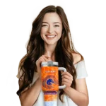 personalized boise state broncos geometric prism orange curved tumbler best selling.webp