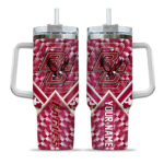 personalized boston college eagles chevron angle maroon curved tumbler best selling.webp