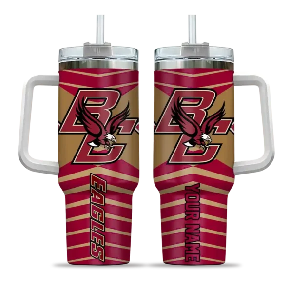 personalized boston college eagles chevron layers maroon curved tumbler best selling.webp