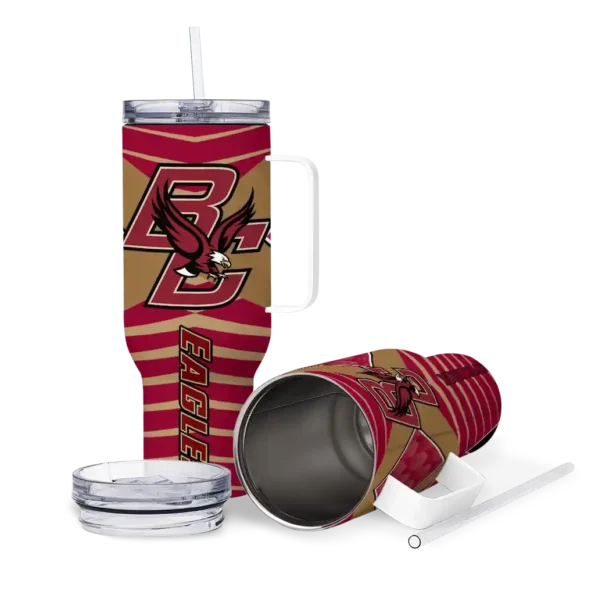 personalized boston college eagles chevron layers maroon curved tumbler high quality.webp