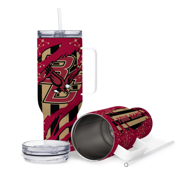 personalized boston college eagles claw cut maroon black curved tumbler high quality.webp