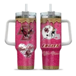 personalized boston college eagles heart helmet motif maroon curved tumbler best selling.webp