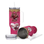 personalized boston college eagles heart helmet motif maroon curved tumbler best selling.webp