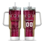 personalized boston college eagles hexagon armor maroon curved tumbler best selling.webp
