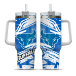 personalized buffalo bulls abstract paths royal blue curved tumbler best selling.webp