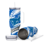 personalized buffalo bulls abstract paths royal blue curved tumbler best selling.webp