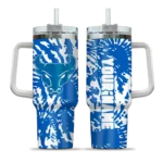 personalized buffalo bulls burst swirl royal blue curved tumbler best selling.webp