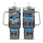 personalized buffalo bulls superman shield royal blue gray curved tumbler best selling.webp