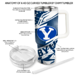 personalized byu cougars abstract paths blue curved tumbler best selling.webp