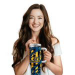 personalized california golden bears claw cut blue black curved tumbler best selling.webp