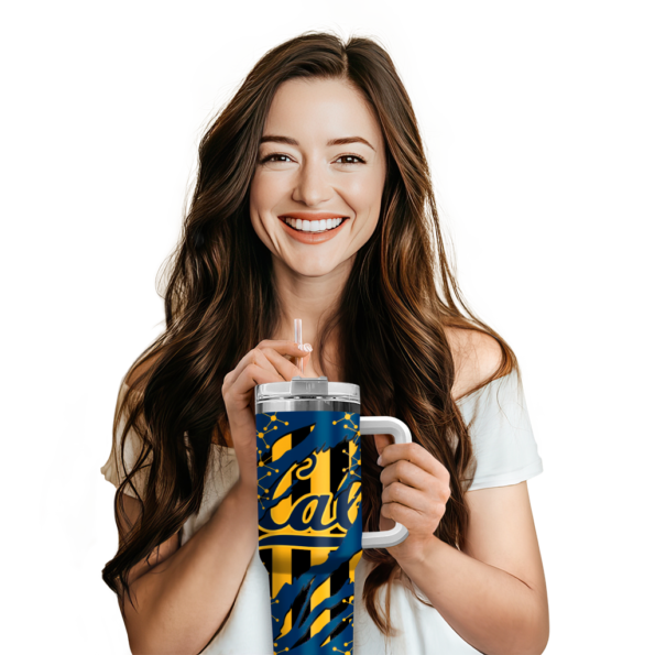 personalized california golden bears claw cut blue black curved tumbler premium grade.webp