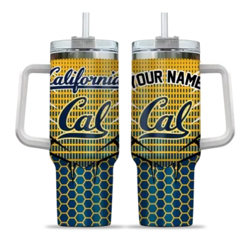 personalized california golden bears hex texture blue curved tumbler best selling.webp