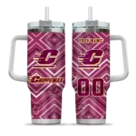 personalized central michigan chippewas bold diamonds maroon curved tumbler best selling.webp