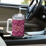 personalized central michigan chippewas bold diamonds maroon curved tumbler best selling.webp