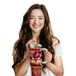personalized central michigan chippewas honey streaks maroon curved tumbler best selling.webp