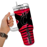 personalized-cincinnati-bearcats-chevron-layers-red-curved-tumbler-best-selling.webp