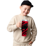 personalized-cincinnati-bearcats-claw-cut-red-black-curved-tumbler-best-selling.webp