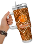 personalized-clemson-tigers-bold-diamonds-orange-curved-tumbler-best-selling.webp