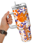personalized-clemson-tigers-camo-mashup-orange-white-curved-tumbler-best-selling.webp