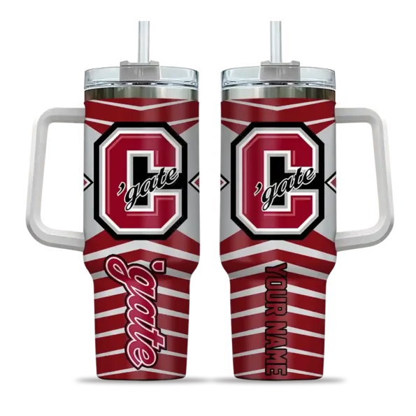 personalized colgate raiders chevron layers maroon curved tumbler best selling