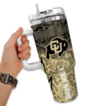 personalized-colorado-buffaloes-chevron-stripe-gold-curved-tumbler-best-selling.webp