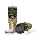 personalized-colorado-buffaloes-chevron-stripe-gold-curved-tumbler-best-selling.webp